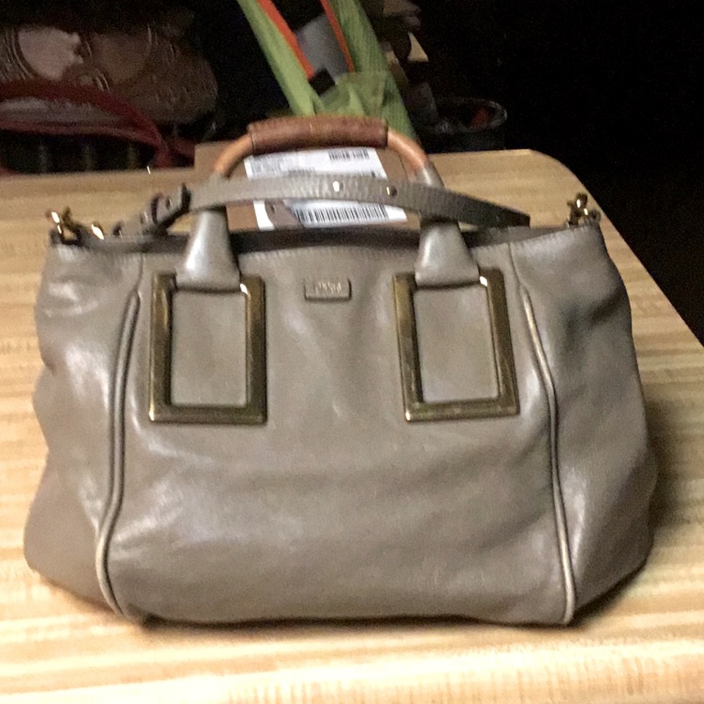 Chloe Grayish Tan Leather Shoulder Bag💥💥SALE💥
